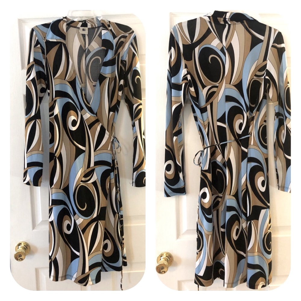 THREE Wrap Dresses: White Stuff (UK), MNG Suit, ING